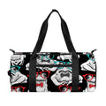 Hipster Frog Pattern Print Gym Bag