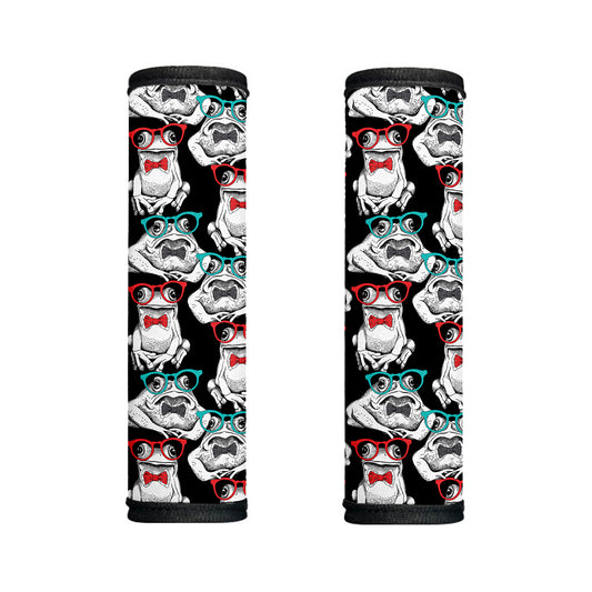 Hipster Frog Pattern Print Handle Covers