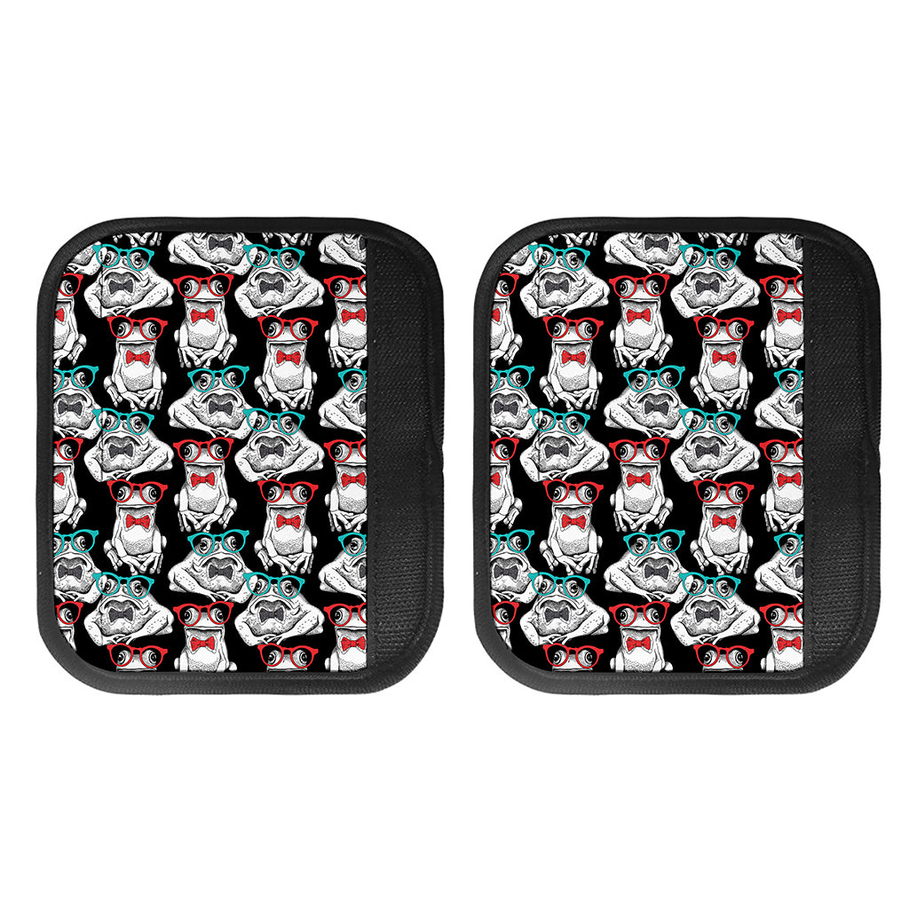 Hipster Frog Pattern Print Handle Covers