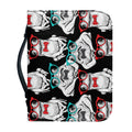 Hipster Frog Pattern Print Leather Bible Cover