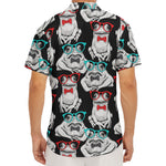 Hipster Frog Pattern Print Men's Deep V-Neck Shirt