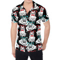 Hipster Frog Pattern Print Men's Shirt