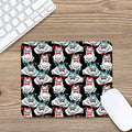Hipster Frog Pattern Print Mouse Pad