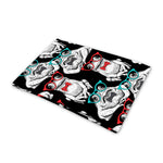 Hipster Frog Pattern Print Pet Cooling Mat Cover
