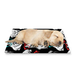 Hipster Frog Pattern Print Pet Cooling Mat Cover