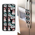 Hipster Frog Pattern Print Refrigerator Handle Covers