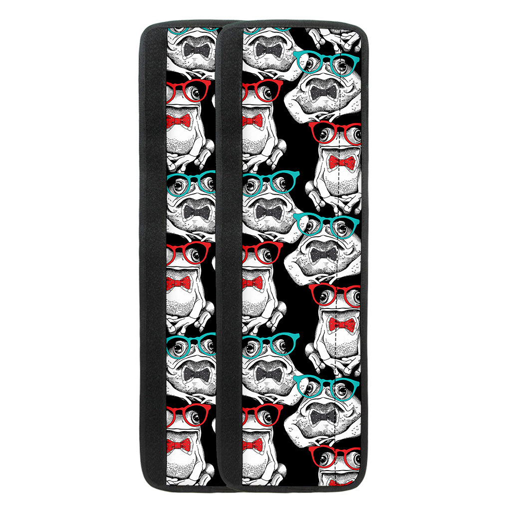 Hipster Frog Pattern Print Refrigerator Handle Covers