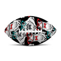Hipster Frog Pattern Print Rugby Ball