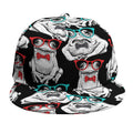 Hipster Frog Pattern Print Snapback Cap