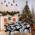 Hipster Frog Pattern Print Tablecloth