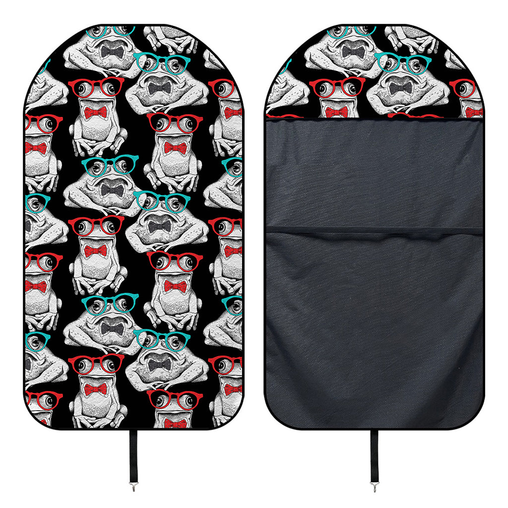 Hipster Frog Pattern Print Waterproof Car Seat Cover