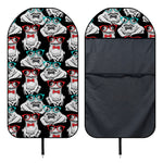 Hipster Frog Pattern Print Waterproof Car Seat Cover