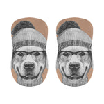 Hipster Golden Retriever Print Bar Stool Covers