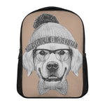 Hipster Golden Retriever Print Casual Backpack