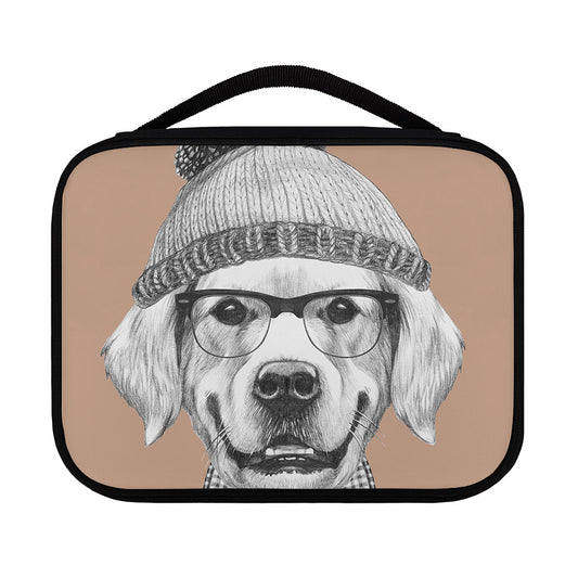 Hipster Golden Retriever Print Classic Bible Case