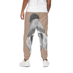 Hipster Golden Retriever Print Cotton Pants