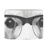 Hipster Golden Retriever Print Drum Lamp Shade