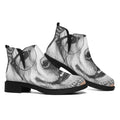 Hipster Golden Retriever Print Flat Ankle Boots