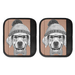 Hipster Golden Retriever Print Handle Covers