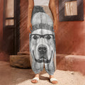 Hipster Golden Retriever Print Harem Pants
