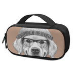 Hipster Golden Retriever Print Insulin Cooler Travel Case