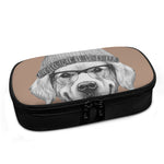 Hipster Golden Retriever Print Insulin Cooler Travel Case