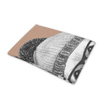 Hipster Golden Retriever Print Pet Cooling Mat Cover