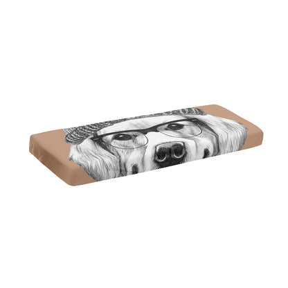 Hipster Golden Retriever Print Piano Keyboard Cover