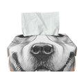 Hipster Golden Retriever Print Rectangle Tissue Box Cover