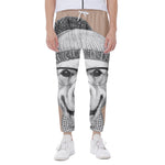 Hipster Golden Retriever Print Scuba Joggers