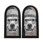 Hipster Golden Retriever Print Skillet Handle Cover