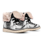 Hipster Golden Retriever Print Winter Boots