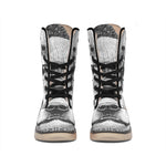 Hipster Golden Retriever Print Winter Boots