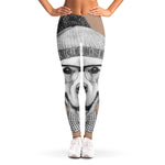 Hipster Golden Retriever Print Women's Leggings