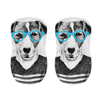 Hipster Jack Russell Terrier Print Bar Stool Covers