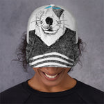 Hipster Jack Russell Terrier Print Baseball Cap