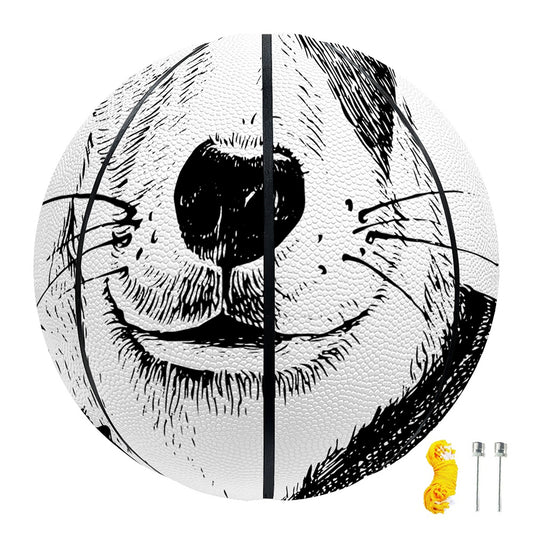 Hipster Jack Russell Terrier Print Basketball