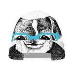 Hipster Jack Russell Terrier Print Beanie