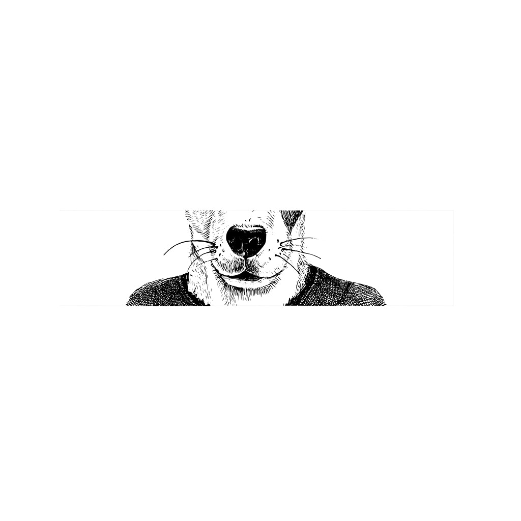 Hipster Jack Russell Terrier Print Bed Runner