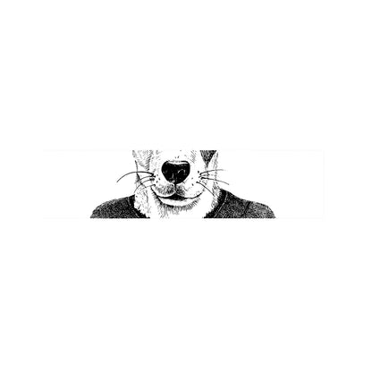 Hipster Jack Russell Terrier Print Bed Runner