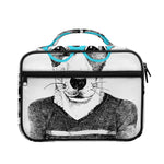 Hipster Jack Russell Terrier Print Briefcase Bible Bag