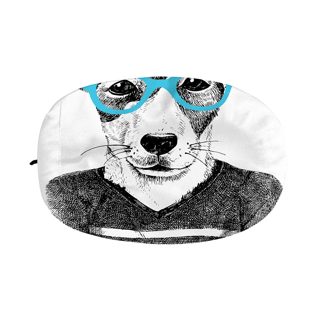 Hipster Jack Russell Terrier Print Car Side Mirror Covers