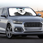 Hipster Jack Russell Terrier Print Car Windshield Sun Shade