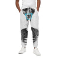 Hipster Jack Russell Terrier Print Cotton Sweatpants