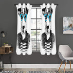 Hipster Jack Russell Terrier Print Curtain