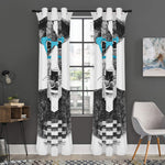 Hipster Jack Russell Terrier Print Curtain