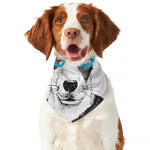 Hipster Jack Russell Terrier Print Dog Bandana