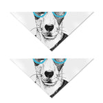 Hipster Jack Russell Terrier Print Dog Bandana