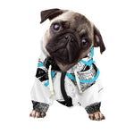 Hipster Jack Russell Terrier Print Dog Zip Up Hoodie