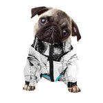 Hipster Jack Russell Terrier Print Dog Zip Up Jacket